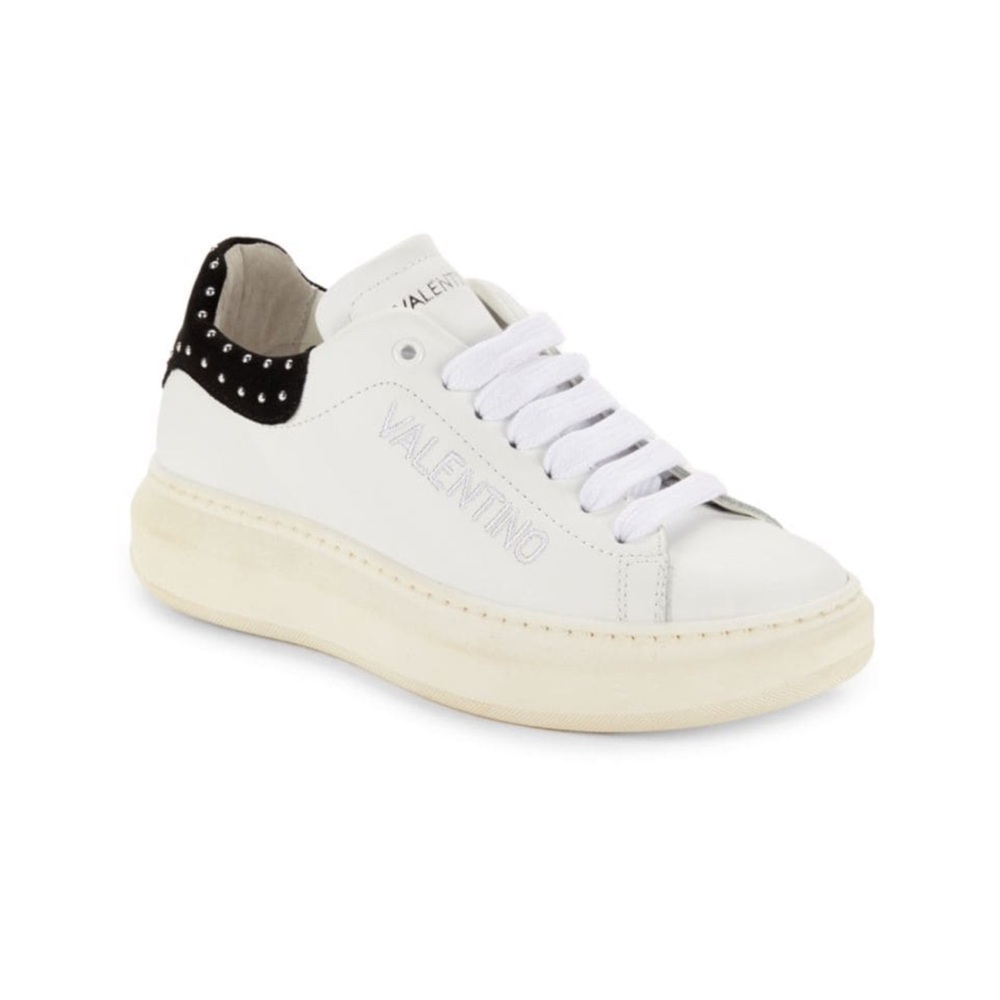 Valentino White and Black Sneakers